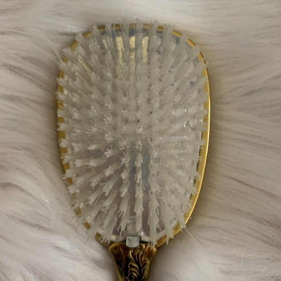 vintage gold hair brush - Picture 5 of 12